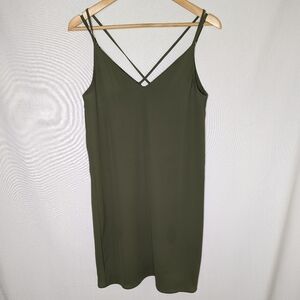 Topshop Green Tank Dress Size 4